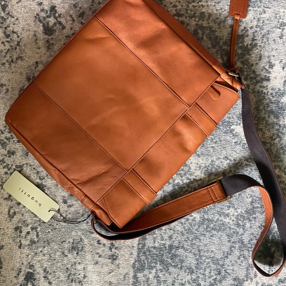 Bugatti Bags Bugatti Colombian Leather Messenger Bag Cognac Poshmark